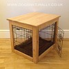 Oak Dog Crate/Table Large